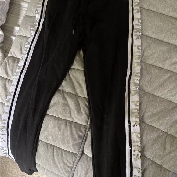 PINK lightweight sweatpants jogger NWT SZ M - Picture 2 of 3